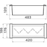 Коландер OMOIKIRI CO-04-GM вороненая сталь 4999057