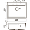 Мойка OMOIKIRI DAISEN 60-PA Artgranit/пастила 4993618